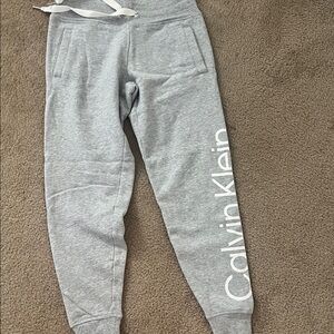 Calvin Klein Kids Light Gray Sweatpants
